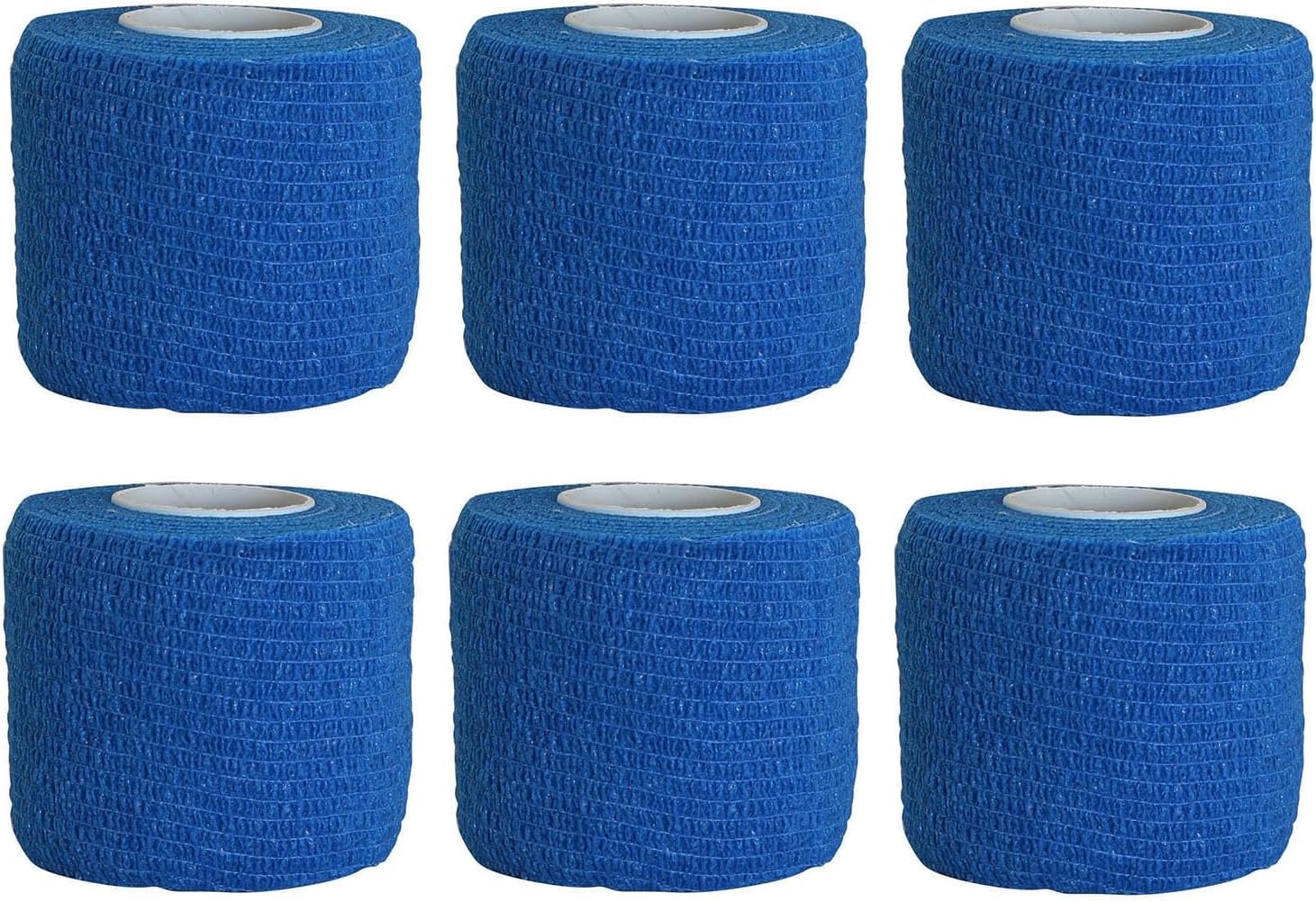 XGNG 6Rolls Blue No-Cut Tape Cut Resistant Tape Adherent Wrap Tape for Wood Carving and Whittling