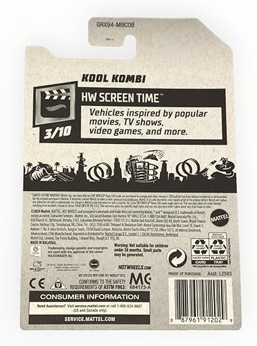 Miniatura 2 de Hot Wheels Kool Kombi, [Blanco] Hello Kitty 38/250 Tiempo de pantalla 3/10