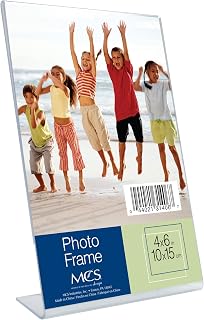 MCS 4x6 Inch Bent Acrylic Picture Frame, Vertical (31406)