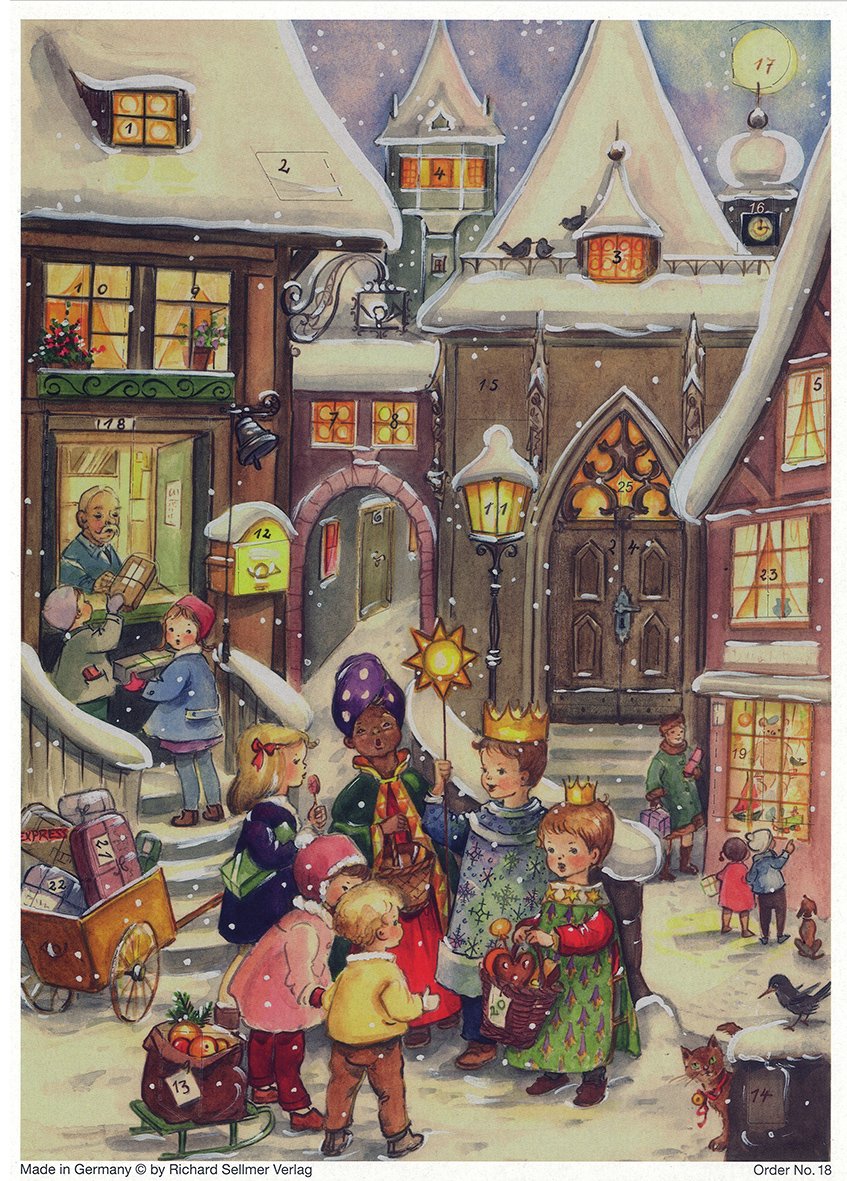 Advent Calendar - star singer