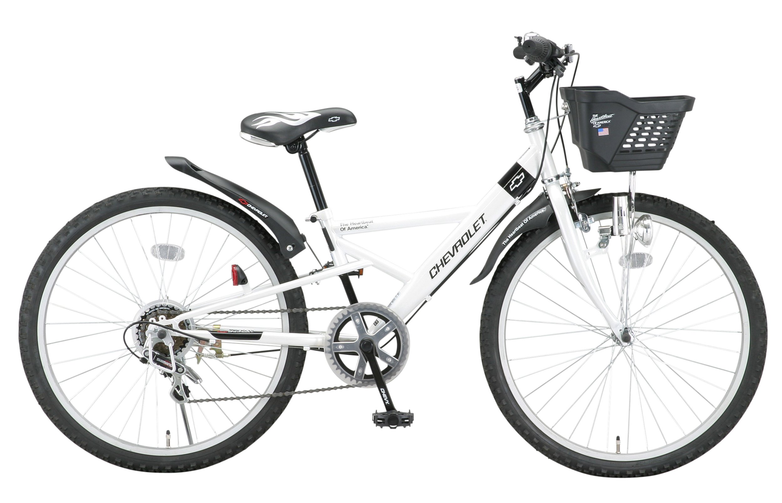 Amazon | CHEVROLET(シボレー) ダイヤル式ワイヤー錠付24インチ6段変速