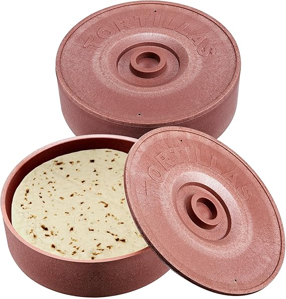Sabary 2 Pcs Tortilla Warmer with Lid Plastic Tortilla