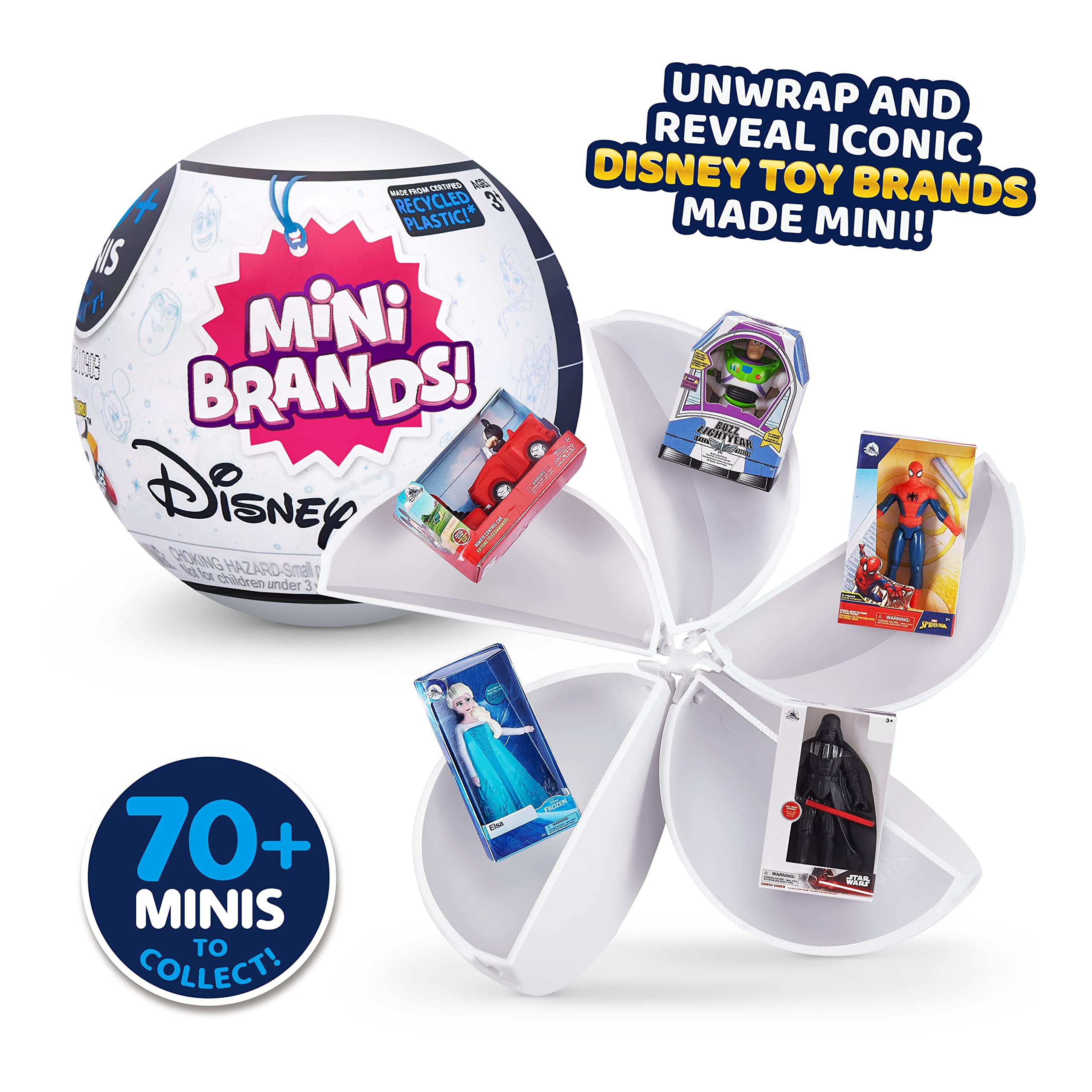 BANDAI - 5 Surprise - Packung mit 5 Disney Mini Brands Kugeln