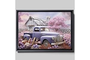 Farmhouse Truck Canvas Wall Art: Vintage Charm for Your Home Décor