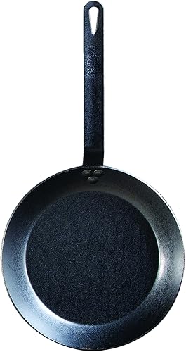 Miniatura 4 de Lodge - Sartén de acero para carbón con manija de soporte de silicona y color naranja, NegroAnaranjado