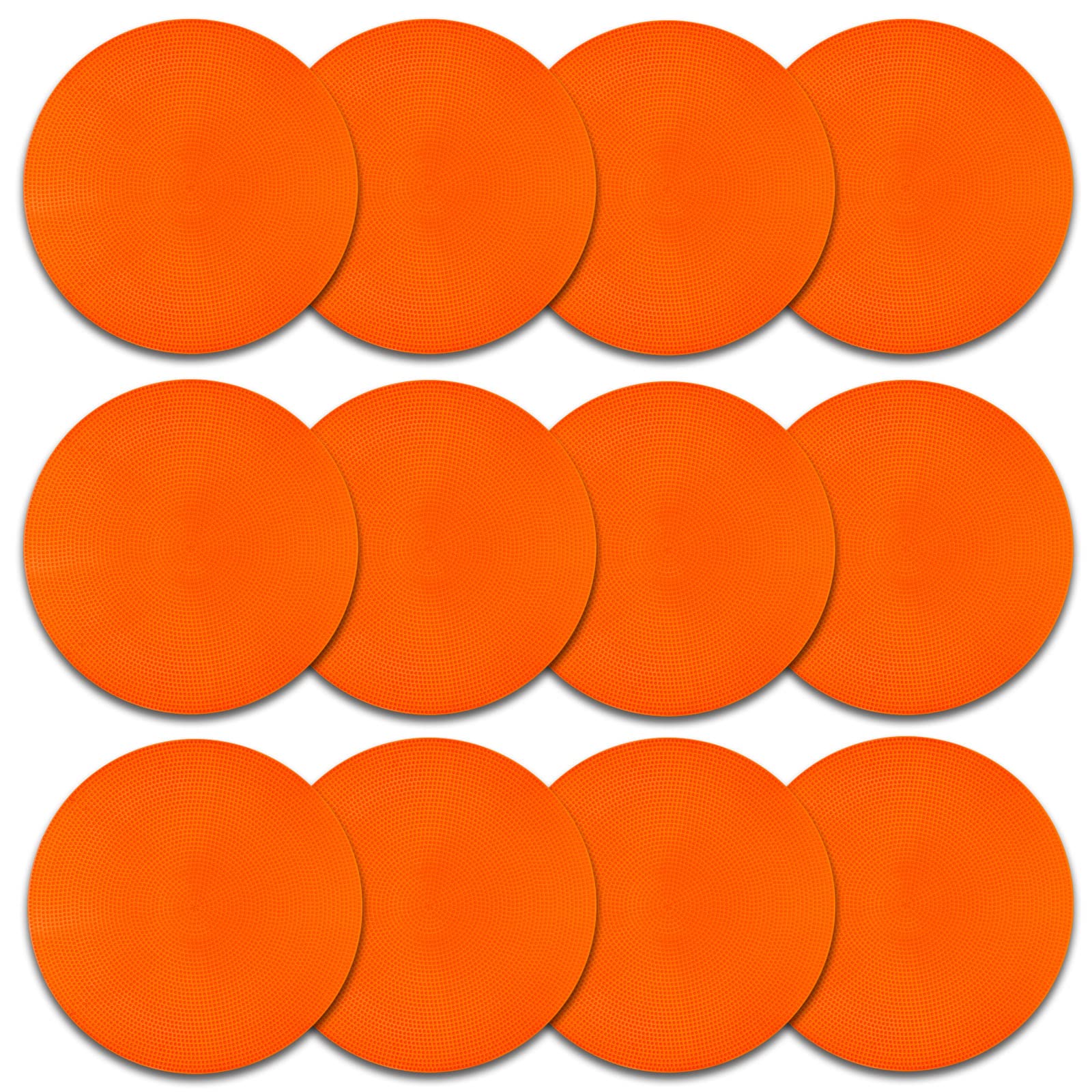 Aryjmz Spot Markers Rubber Floor Dots 9inch Non Slip Agility Dots Flat Cones for Kids Sports Soccer Basketball Training, Social Distancing, Preschool