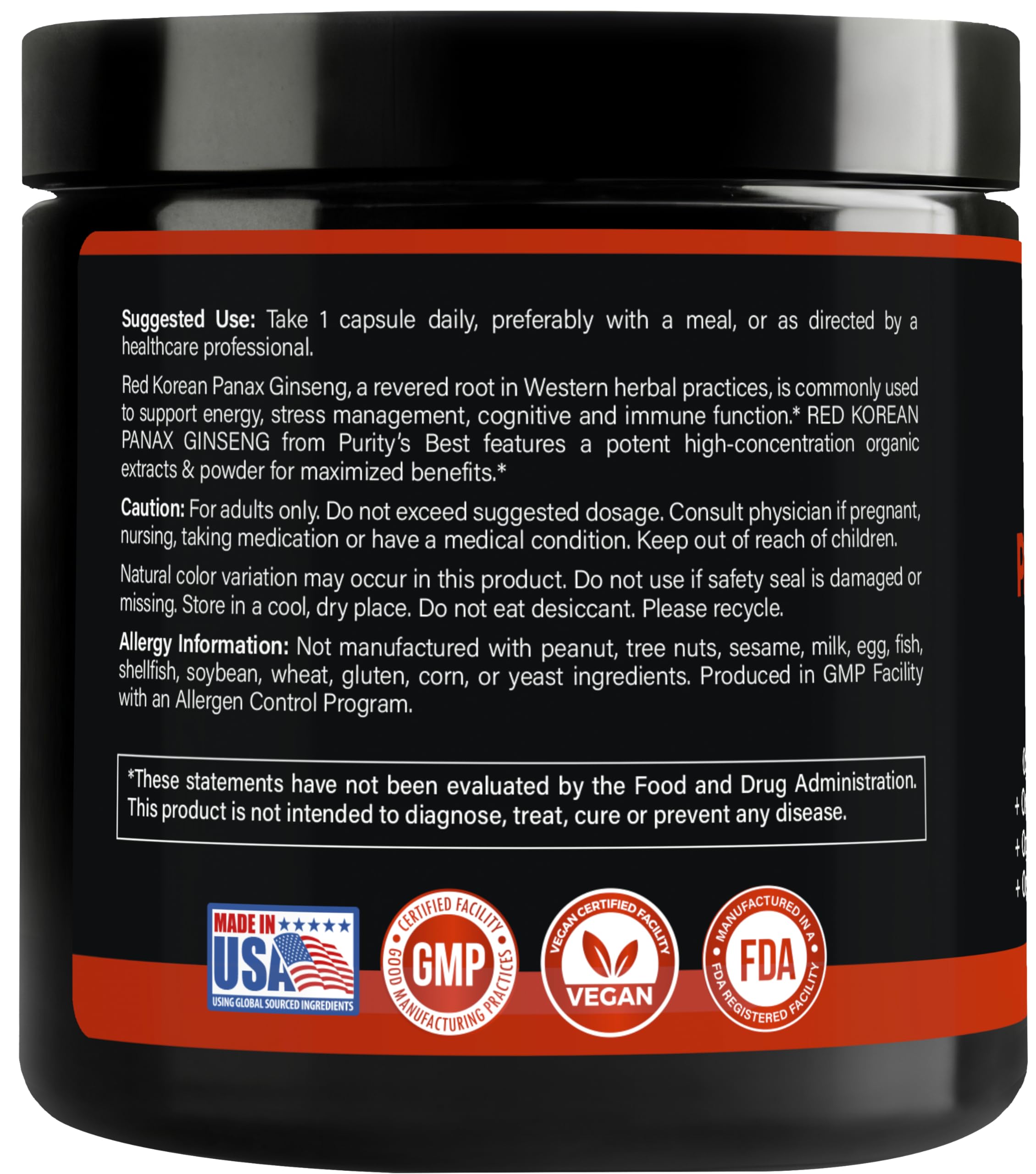 Amazon.com: Purity's Best Red Korean Panax Ginseng – 5