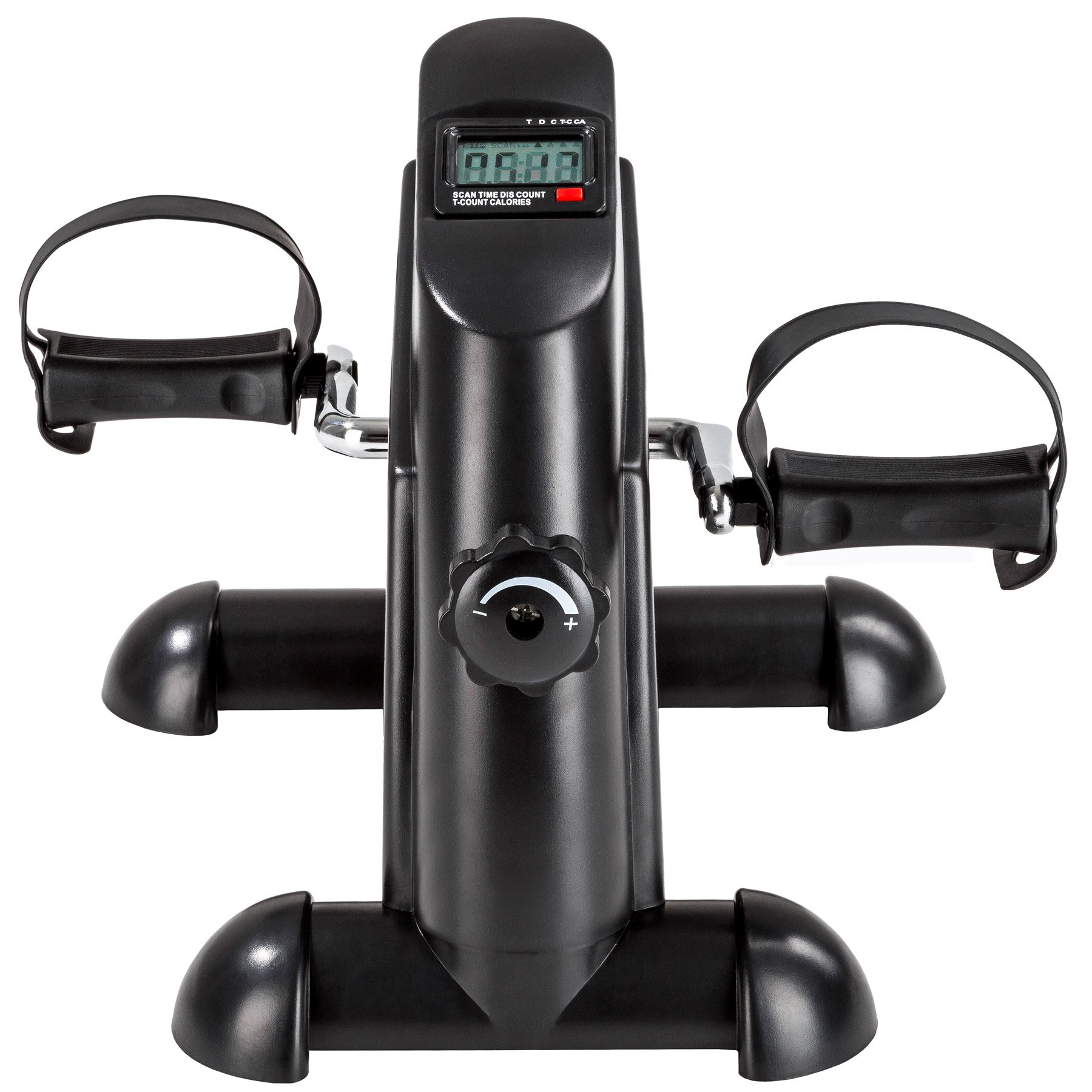 tectake® Mini Cyclette da Casa Versatile 40x35x32cm, Pedaliera riabilitazione per Gambe e Braccia, Display LCD, Ideale Pedaliera per Anziani, Fitness, Gym e Palestra per Casa e Ufficio - Nero