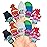 NBC Universal Trolls Bath Finger Puppets, 10 Pc - Party Favors, Educational, Bath Toys, Story Time, Beach Toys, Playtime, Stocking Stuffer