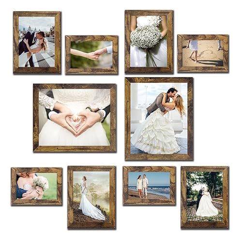Picture Frame Set 10 pack, Farmhouse Photo Frames, Gallery Wall