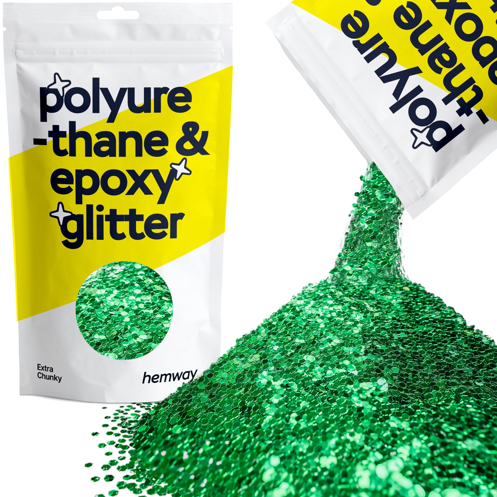 Hemway Resin Glitter Bronze Brown 100g Super Chunky | Polyurethane & Epoxy Glitter for Resin Crafts, Tumblers, Coasters, Floor & Table Art — view 19