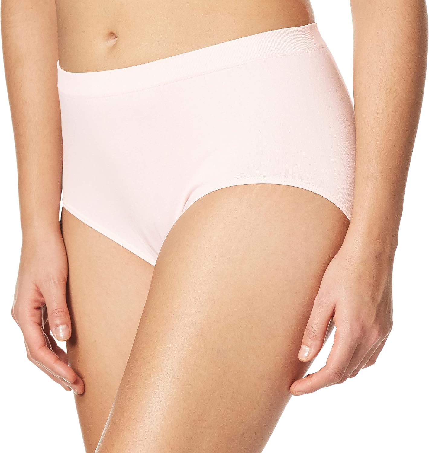 Bali womens Comfort Revolution Seamless Brief Panty, Microfiber Stretch Underwear, Women’s High Rise Brief