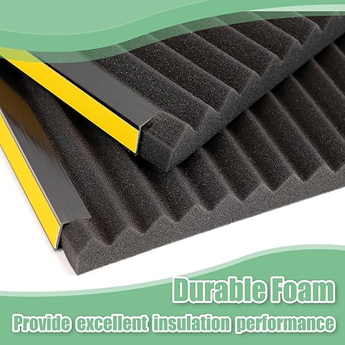 Miniatura 5 de Paneles laterales de espuma aislados para aire acondicionado de ventana, unidad de aire acondicionado de ventana, 17 pulgadas de alto x 12 pulgadas