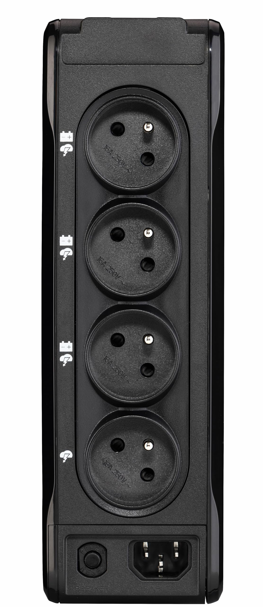 Eaton Série Ellipse – Onduleur 3P700F – 700VA/420W, 4 Prises FR, Protection Batterie + surtension, Design Compact et Silencieux, Protection Foudre, Noir (B0F9YRH8BK)