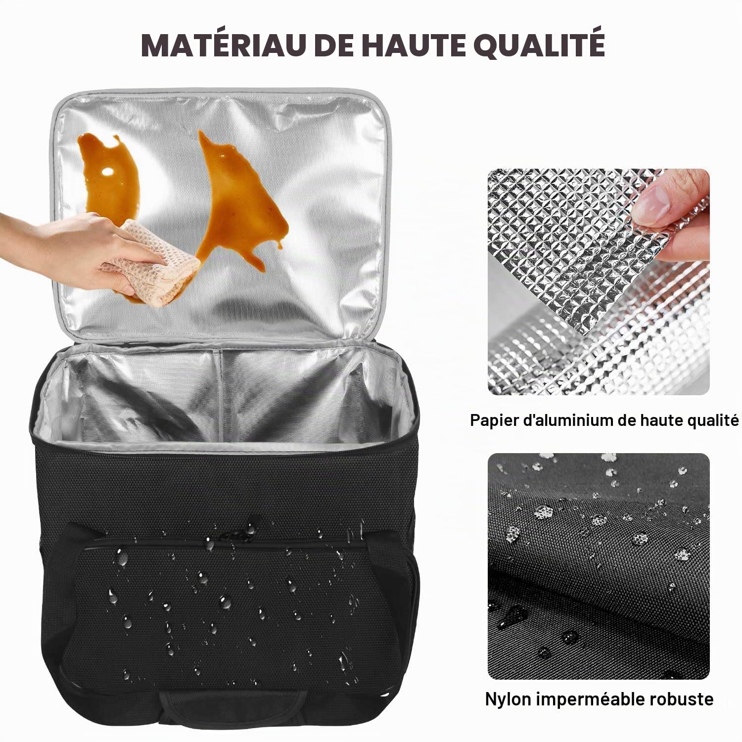 Sac de transport pour friteuse à air Ninja Crispi FN101, sac de transport portable pour friteuse à air Ninja, sac de transport étanche avec doublure en aluminium