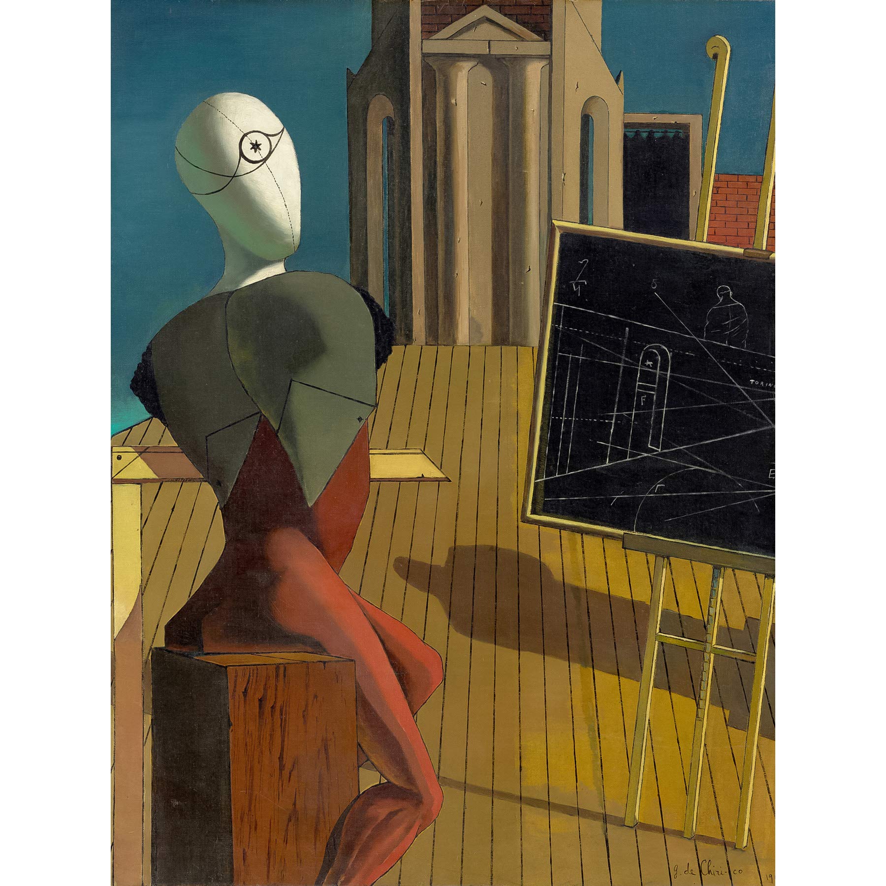 Giorgio de Chirico The Seer Large Wall Art Poster Print Thick Paper 18X24 Inch