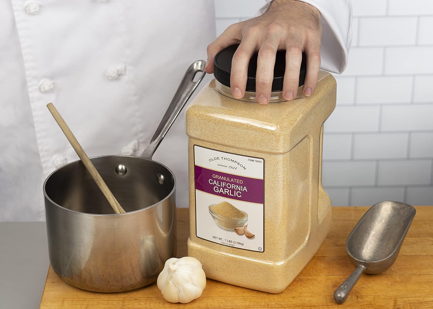 Olde Thompson Granulated California Garlic, 7 Pound, Bulk Size