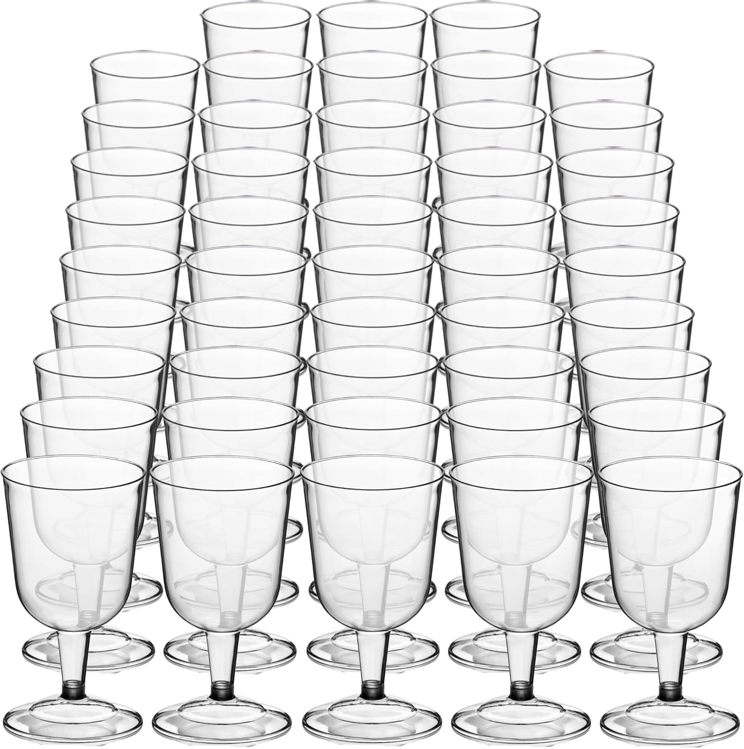 DecorRack Wine Glasses, Plastic Party Champagne Cups, Perfect for