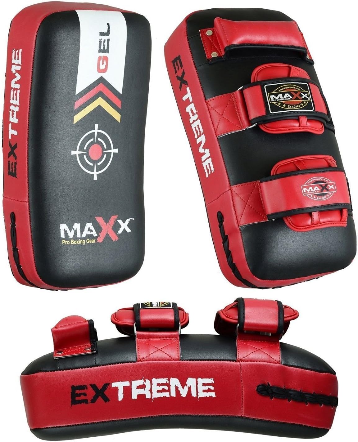 MAXX Boxing Thai Kick Boxing Strike Curved Arm Pad MMA Muay Punch Kick Shield