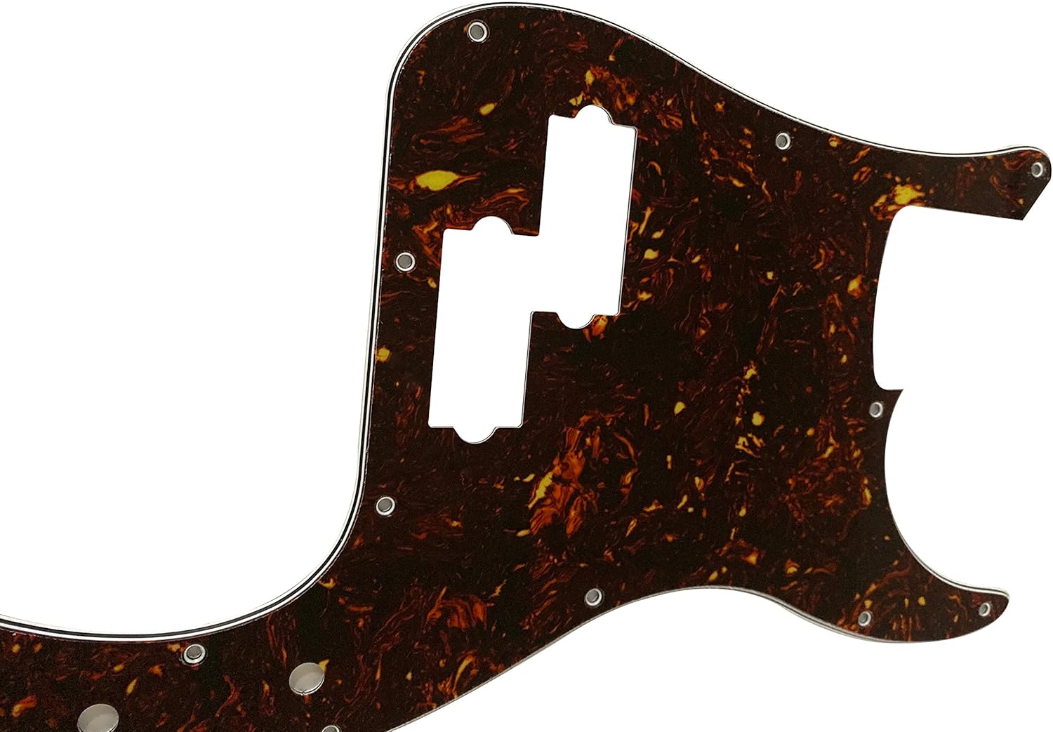 Guitar Parts For Fender US Standard Precision P Bass Guitar Pickguard (4 Ply Brown Tortoise)