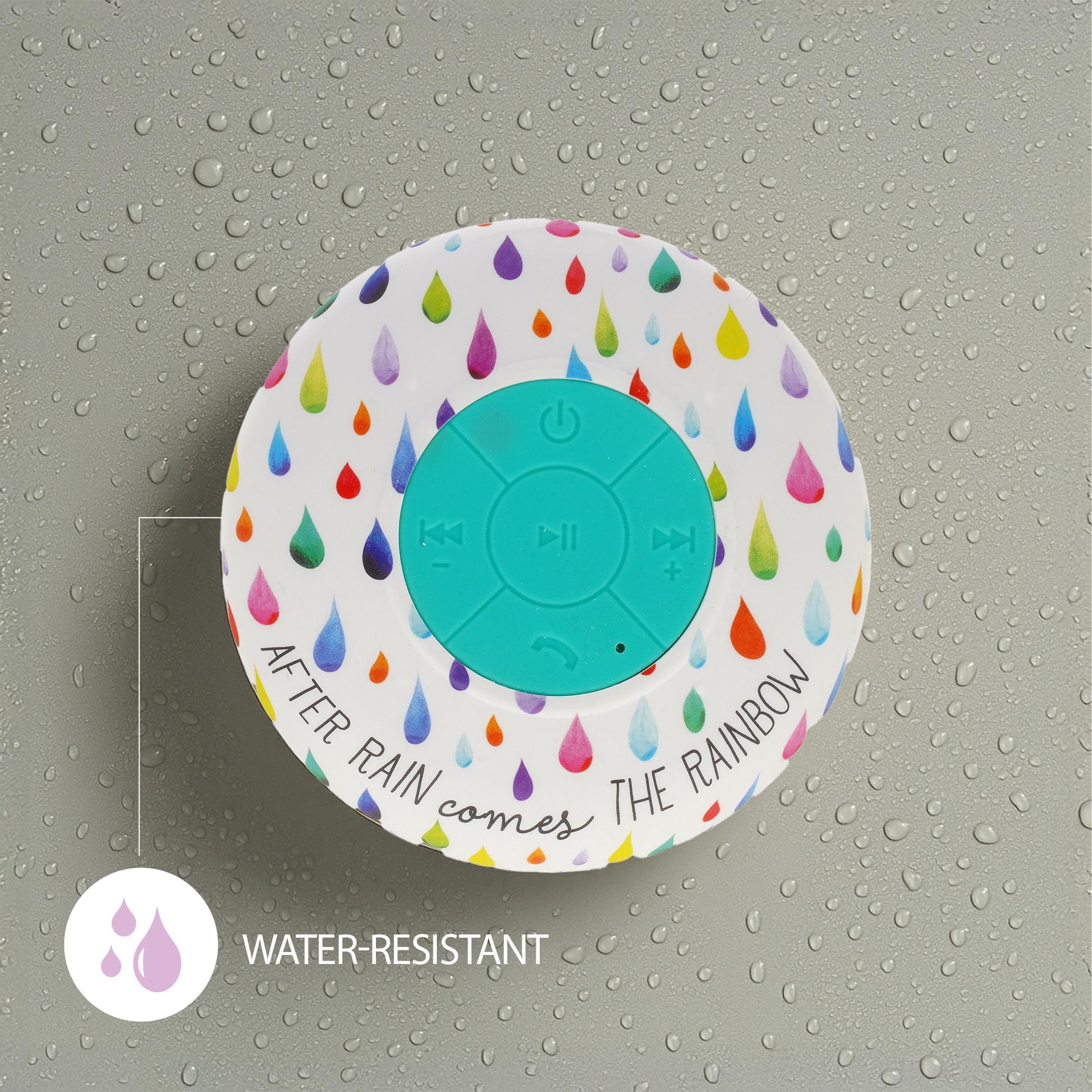 Legami - Vivavoce e Speaker Wireless Resistente all'Acqua, Singing in the Shower, After Rain, con Ventosa Removibile, Microfono Integrato, Cavo Type-C di Ricarica Incluso