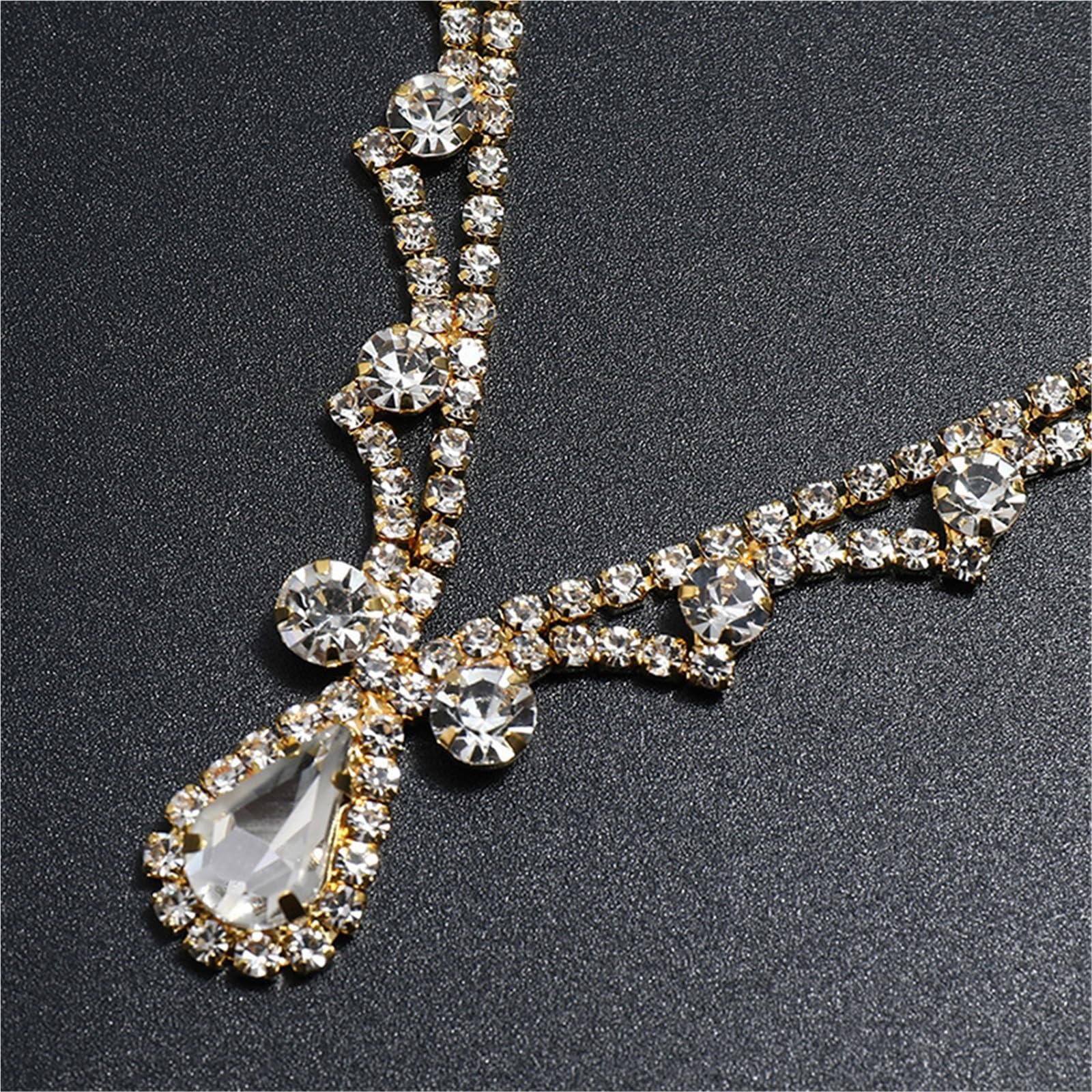 Cadena para el pelo Diadema con forma de gota agua vintage