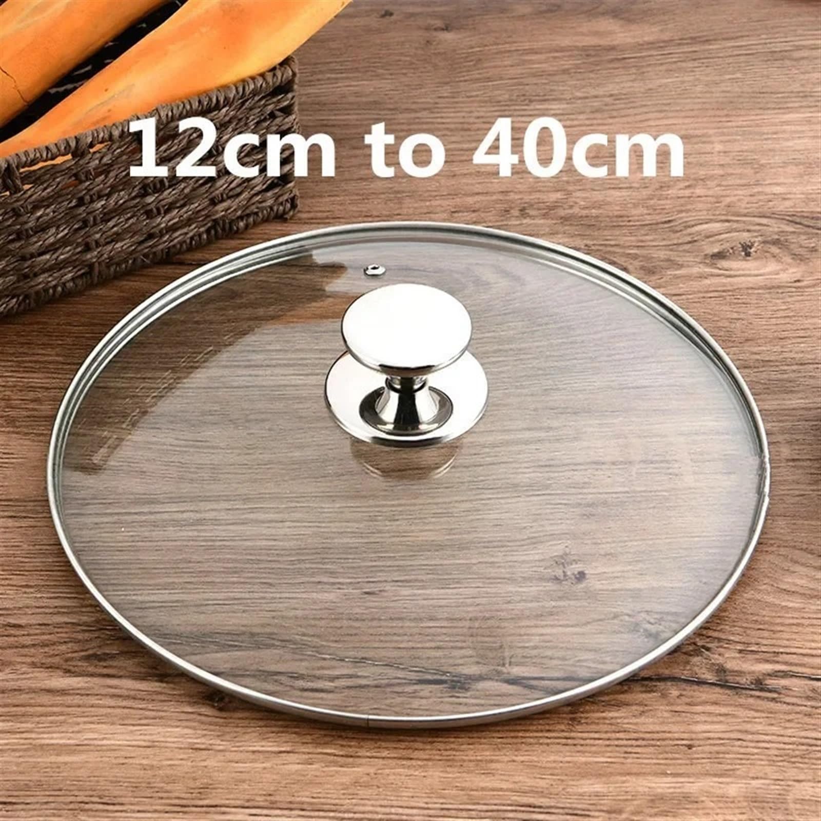 Tapa Sarten Universal Tapa de sartén olla wok acero inoxidable cocina estufa(40cm)