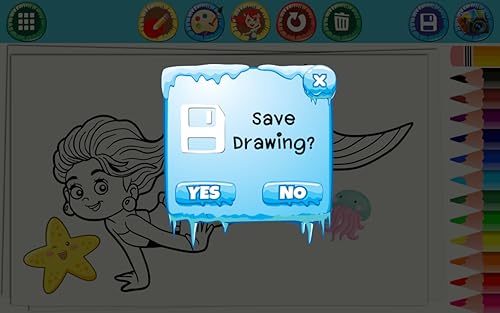 Mermaid Coloring Games - Jogos de desenho, pintura e maquiagem gratuitos para criar belas imagens de