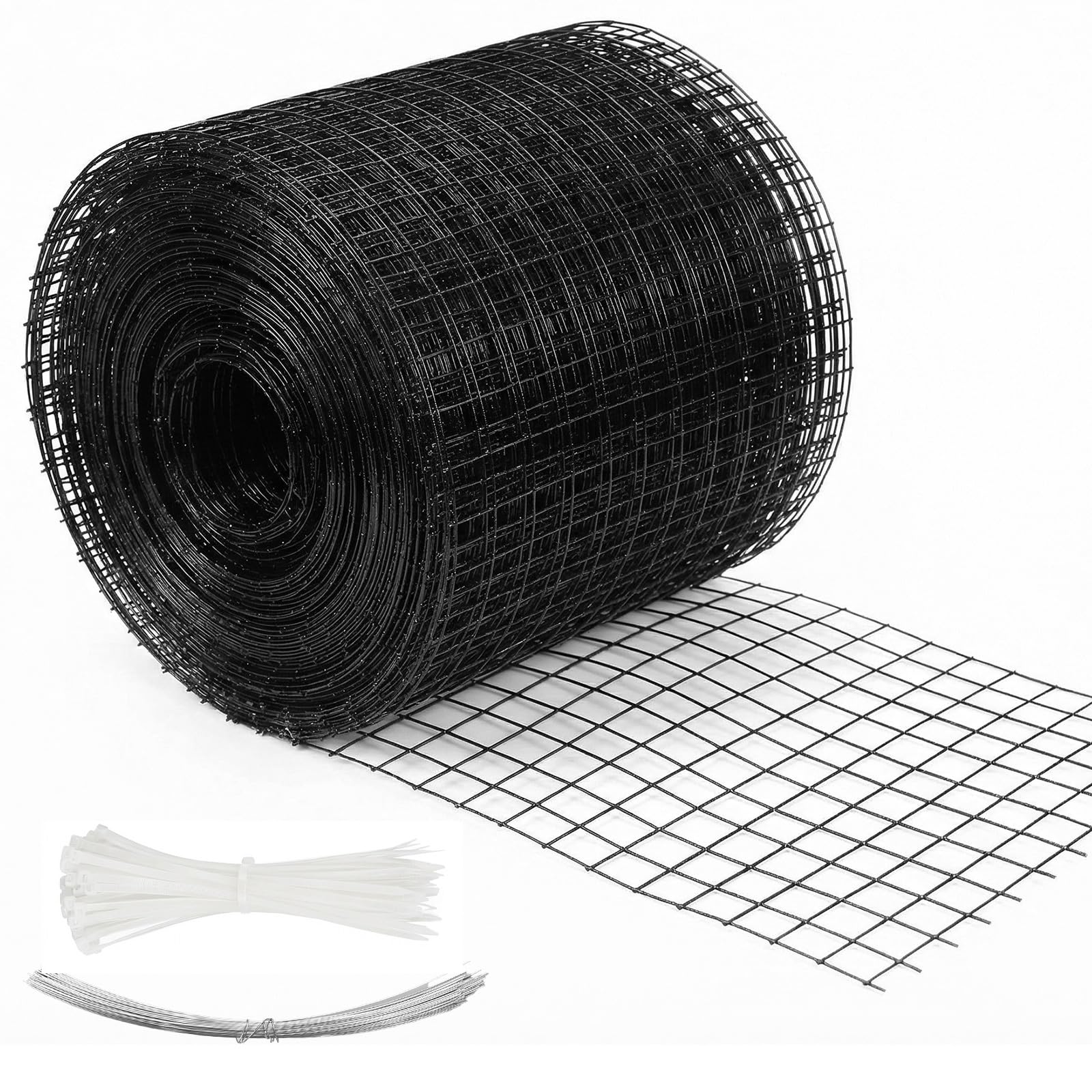 Solar Panel Pigeon Proofing Kit - 6in x 50ft Proofing Bird Mesh PVC Black Vinyl Coated Galvanized Bird Guard with Fixing Clip and Installation Tools, Prevention Control Barrier to Stop Pigeons Nesting-image-11