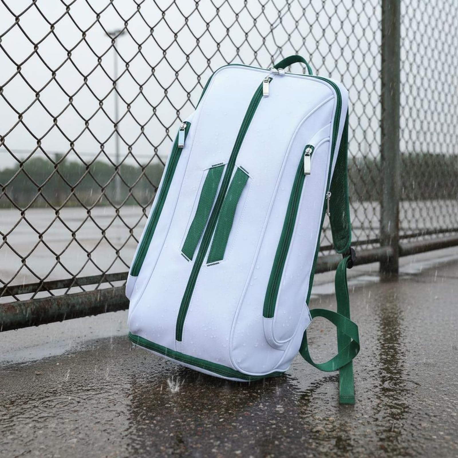 Gralara Badminton-Rucksack gepolsterte Rückengurte Badmintontasche Polyester Schlägerbag