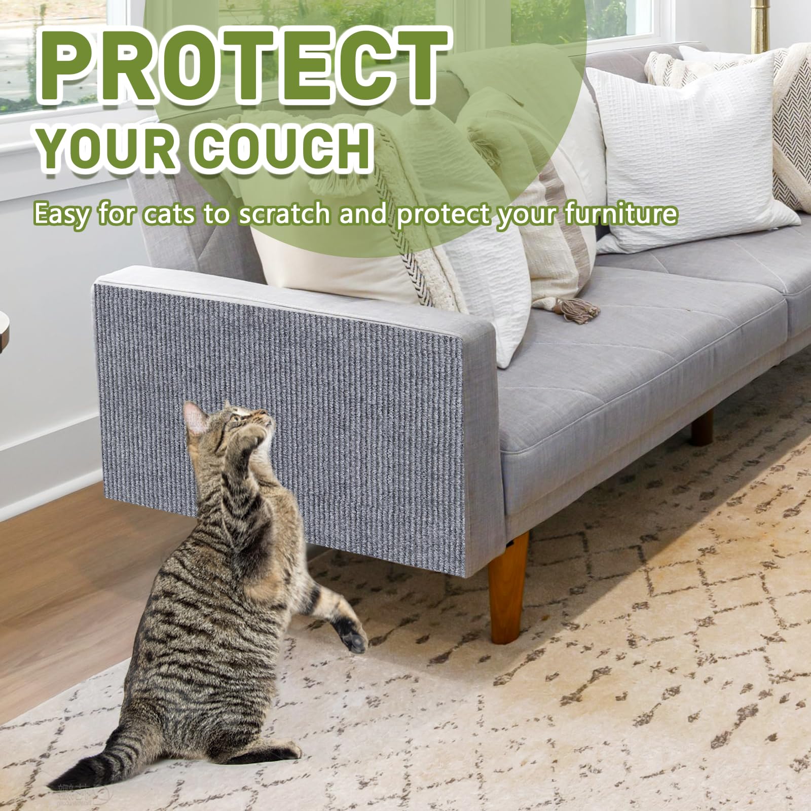 Snapklik.com : Cat Scratch Furniture Protector For Couch, Wall & Door ... - Furniture Scratch Deterrent For Cats