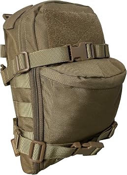 Mini Molle Backpack, Tactical Small Rucksack Water Pack for 2L Hydration Bladder 500D Nylon Lightweight Bag for Hiking Trekking Cycling Men Women