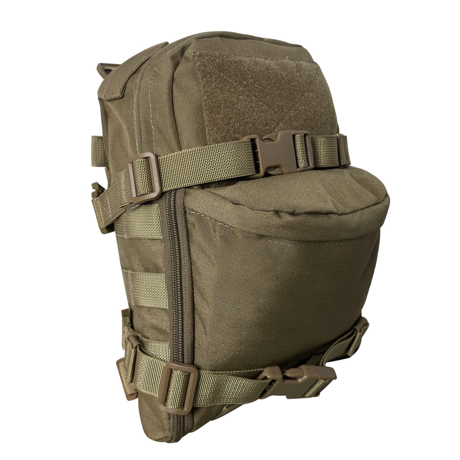 Tactical Hydration Pack 500D Nylon for 2L Outdoor Water Bladder Hydration Pouch Tactical Backpack Water Reservoir Bag for Hiking Riding Running and Climbing for Men & Women (Coyoto Brown)