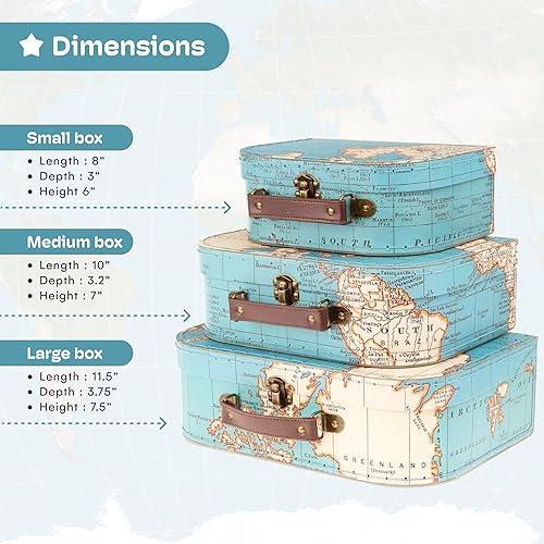 Miniatura 3 de Jewelkeeper - Maletas de cartón (3 unidades)