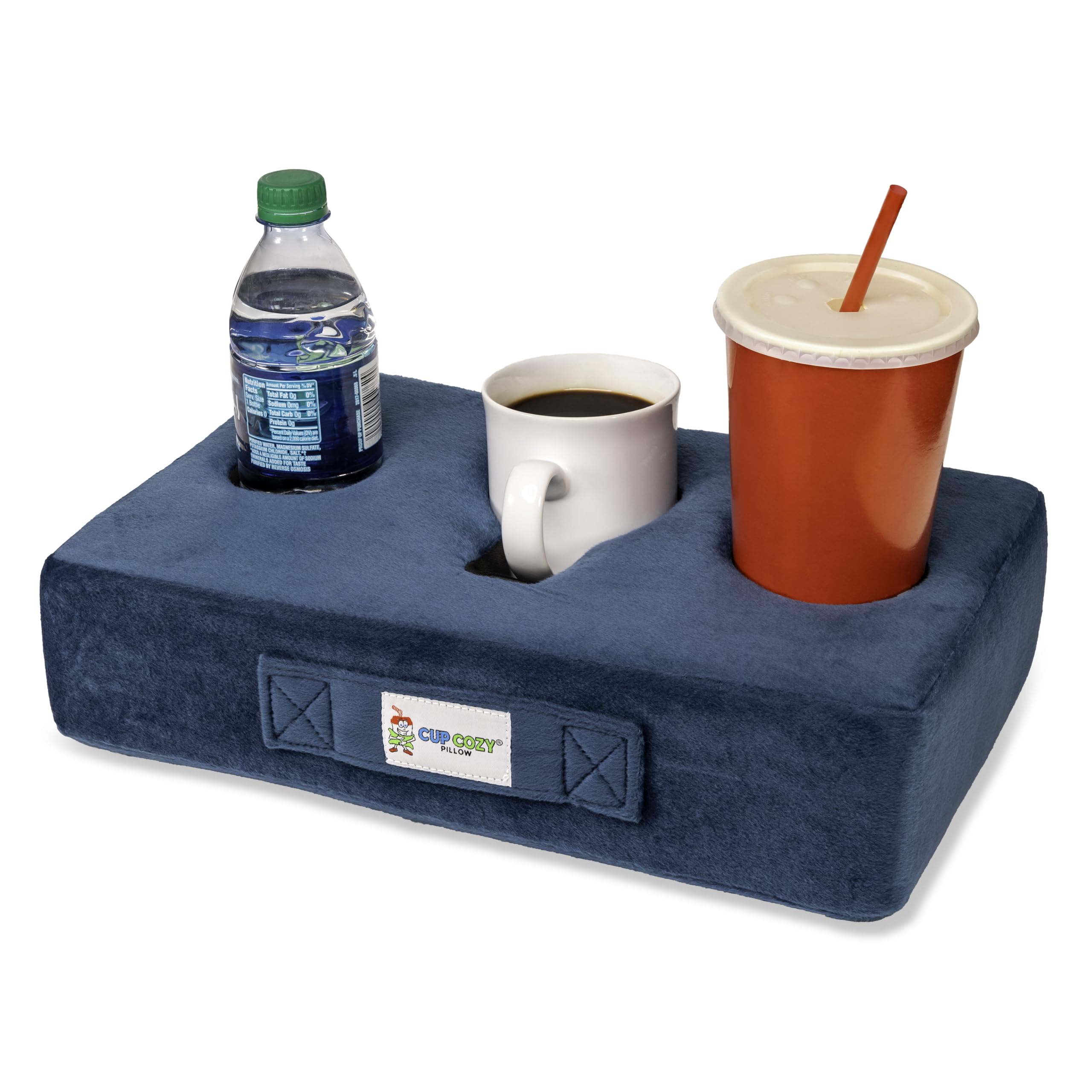 The Original Cup Cozy Pillow Gray-As Seen on TV-The World's Best Couch/Bed/Car Cup Holder for Drinks/Snacks/Remotes! (Teal)
