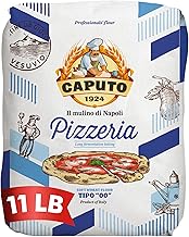 Antimo Caputo Pizzeria Flour Blue, 11 Pound (5Kg) Bag - Italian 00 Flour - Soft Wheat for Pizza Dough - Makes that Perfectly Elastic, Chewy, Crispy Bubble Neapolitan Pizza