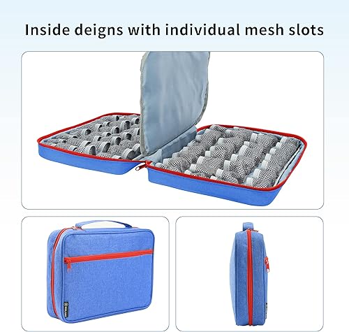 Vista 9 de KISLANE Carrying Case Compatible with 64 Bakugan Figures, Case Compatible with Bakugan Accessories, Bag Only (Black)