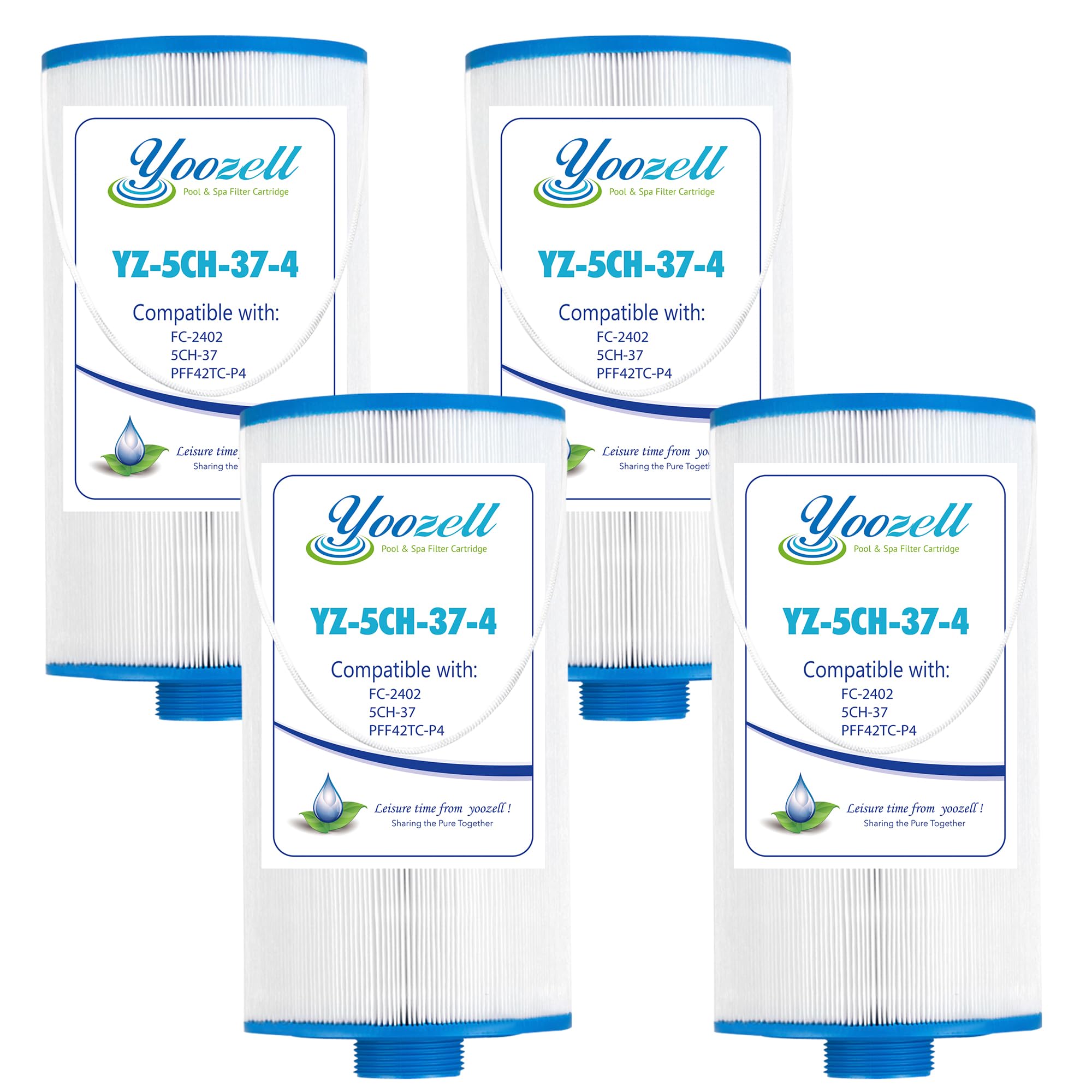 Yoozell 5CH-37 Spa Filter Cartridge Replaces for Watkins 303279, FC-2402, 5CH-37, PFF42TC-P4 78460, AquaTerra, Free Flow and Lifesmart, 1 1/2