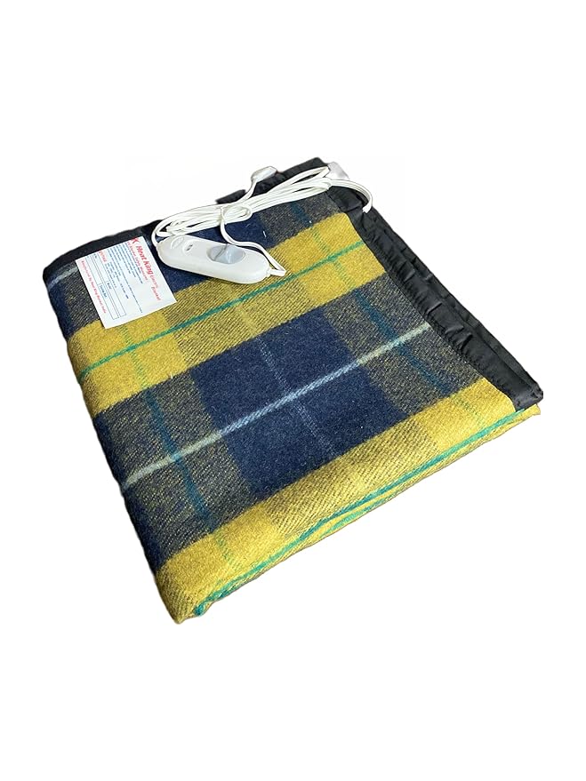 Heat King Electric Blanket for Single Bed Shock Proof Blanket with 4 Heat Settings -1 Year Warranty.