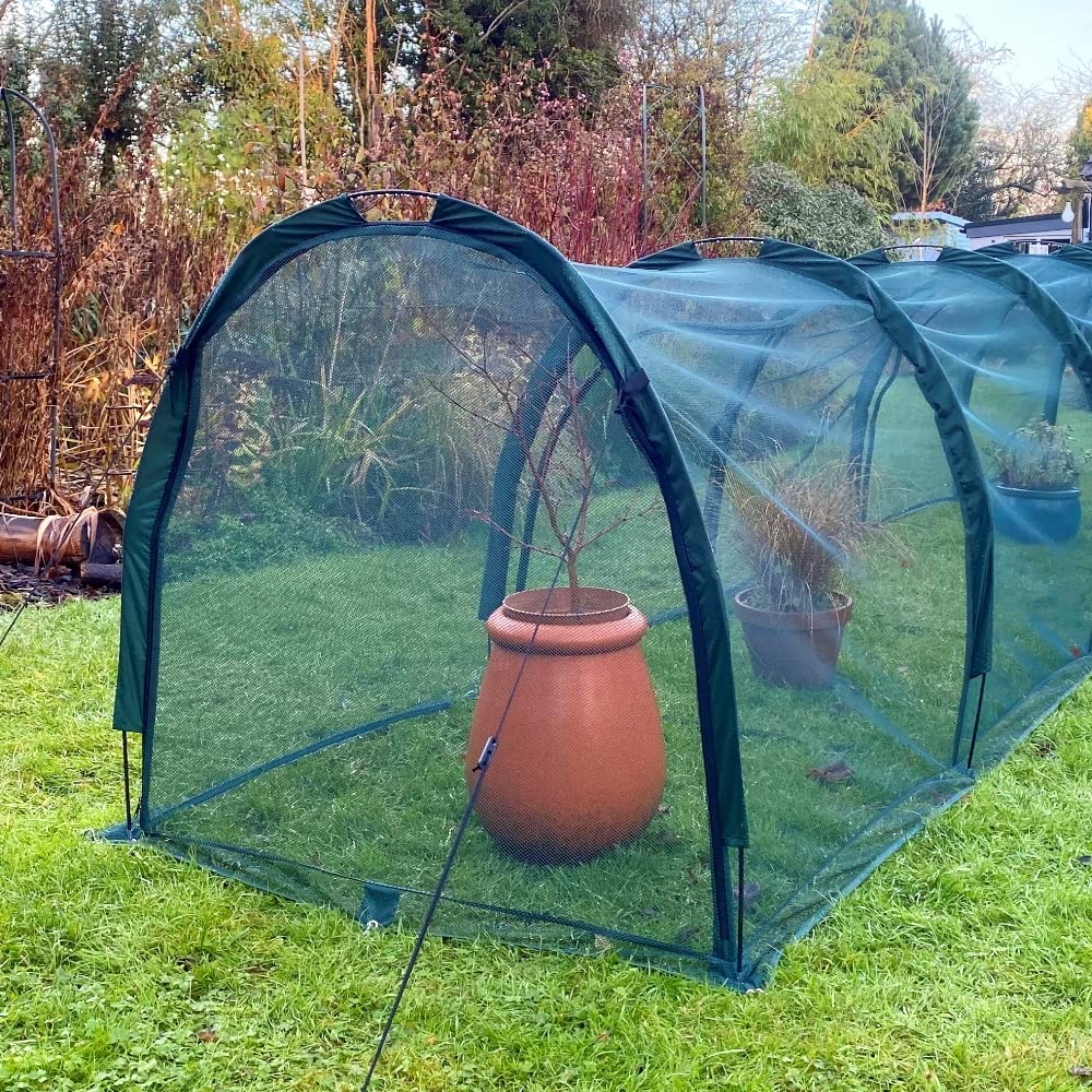 GardenSkill Net Kweektunnel Plantentunnel, Pop-up Kweekkas met Vogelbeschermingsnet, Beschermhoes voor Potplanten, Potplanten, Verhoogde Bedden, Moestuinbedden 100cm x 75cm GardenSkill Net Kweektunnel Plantentunnel, Pop-up Kweekkas met Vogelbeschermingsnet, Beschermhoes voor Potplanten, Potplanten, Verhoogde Bedden, Moestuinbedden 100cm x 75cm