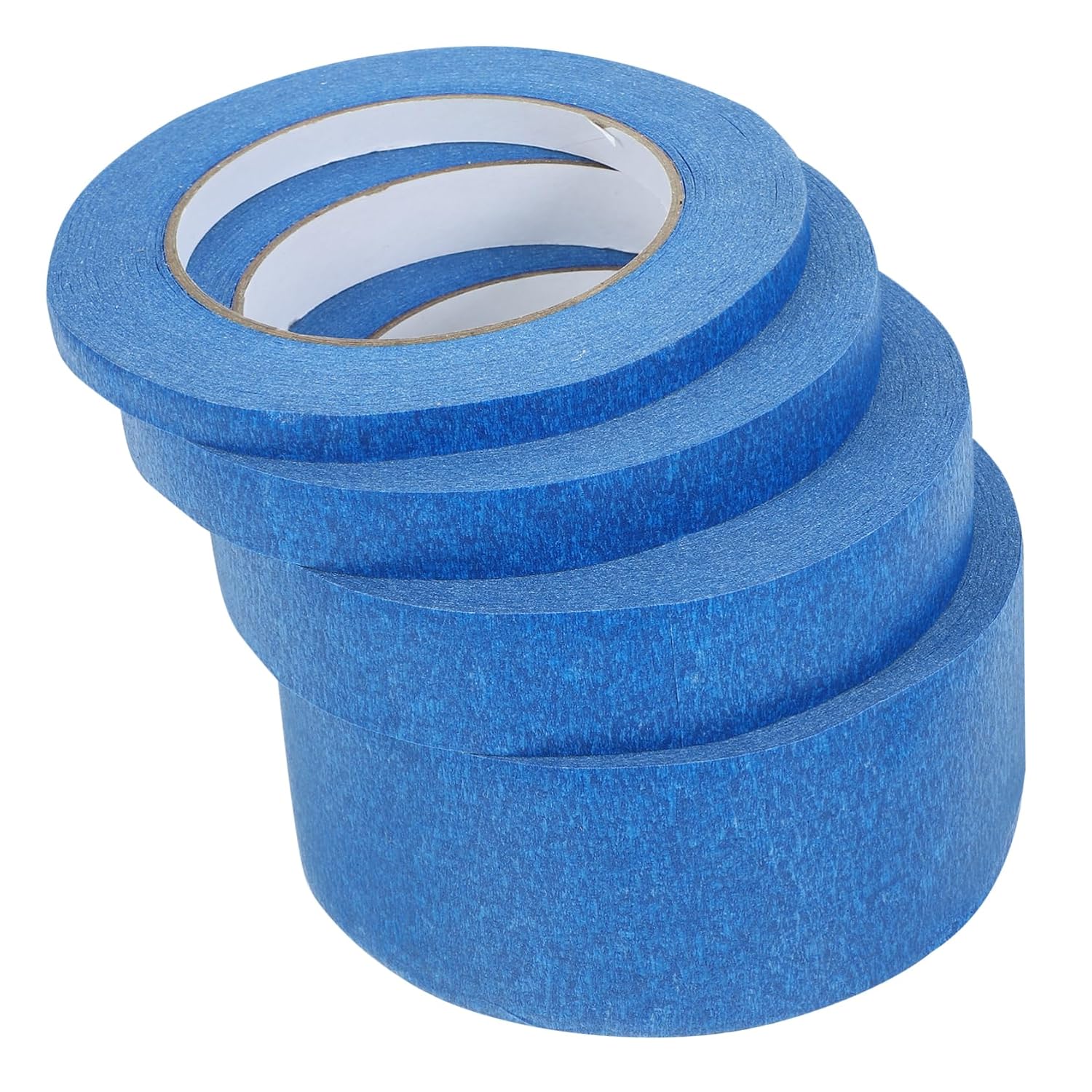 Uonlytech 12rolls Masking Tape Versatile Painters Tape for Crafts Automotive Paint Masking and Wall Painting Widths Lengths Each