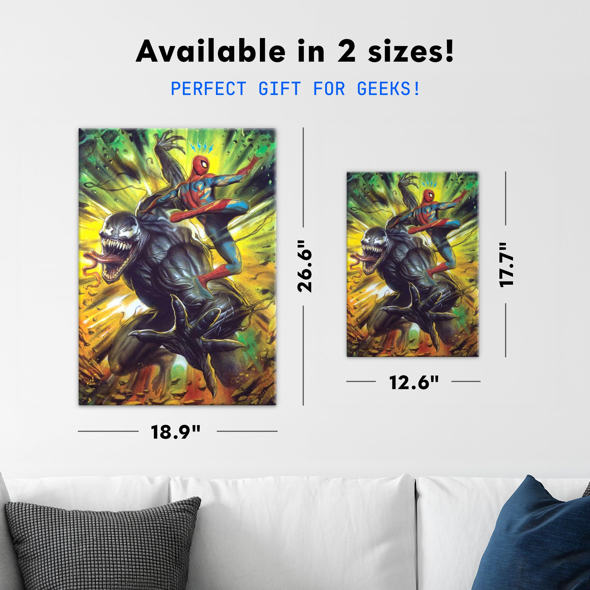 Amazon.com: Displate Metal Poster Marvel Venom vs Spider-man Wall