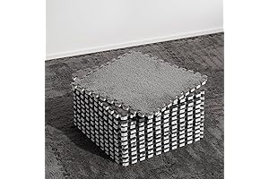 Non-Toxic Plush Interlocking Carpet Tiles for Babies