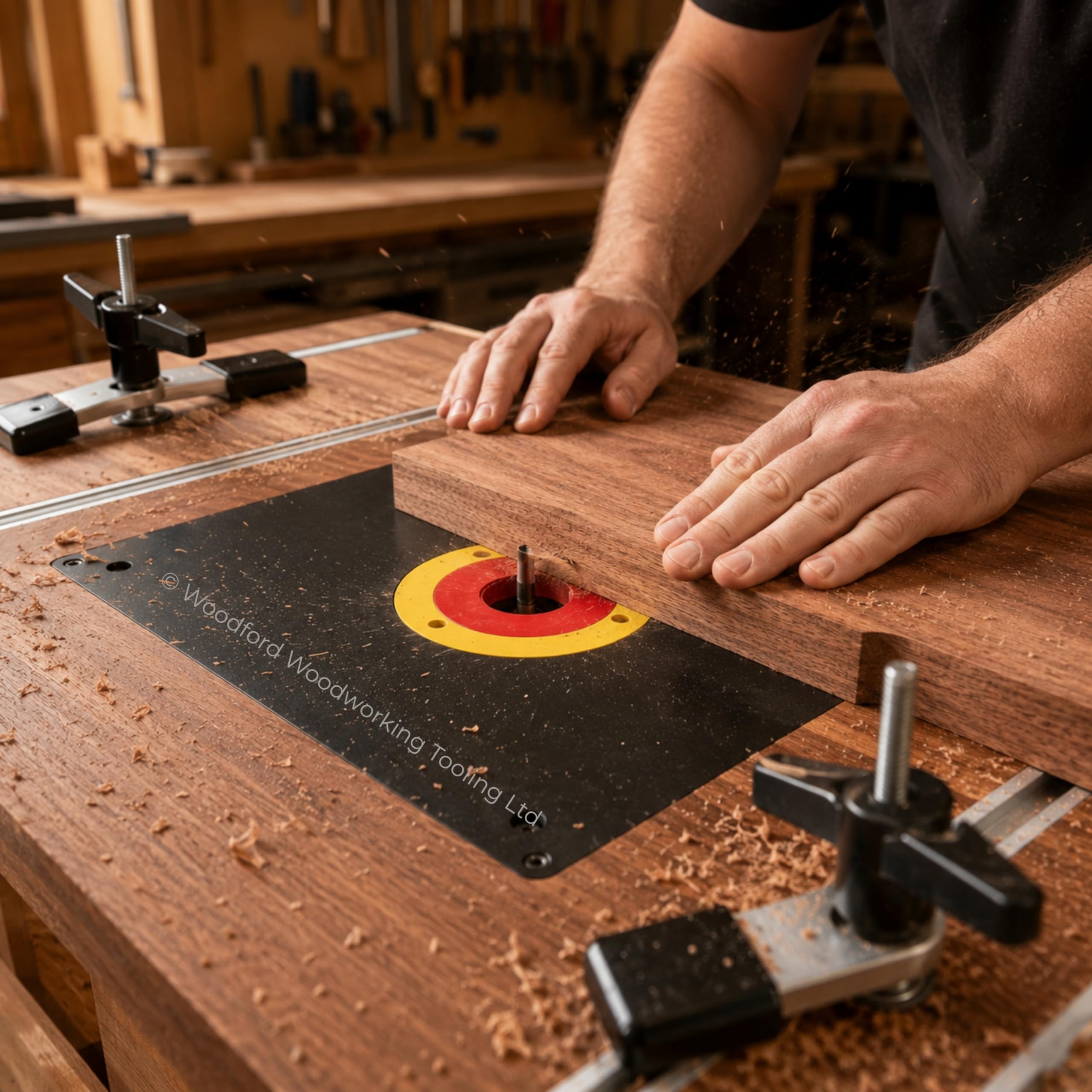 Piastra di inserimento della tavola del router per l'incisione del legno 230 x 305 x 9,5 mm