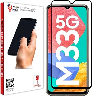 YOUTH MOBI Edge To Edge Tempered Glass For Samsung Galaxy M04 / A04S / M33 / F23 / F13 / M23 / A23 / M13 4G / M13 5G With Price In India