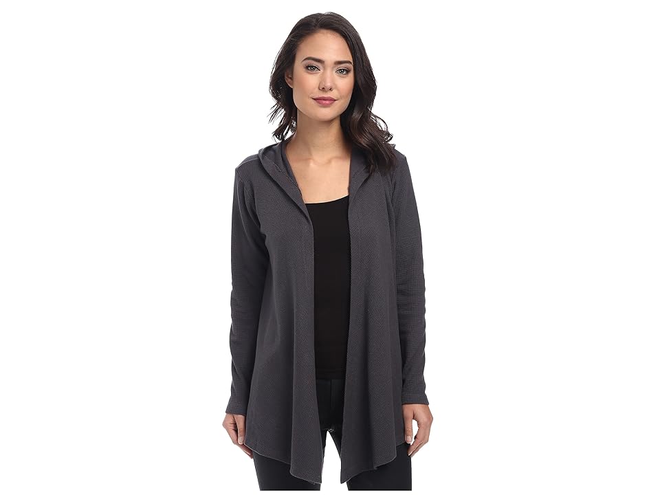 

Allen Allen Hooded Open Cardigan (Flint) Women's Sweater