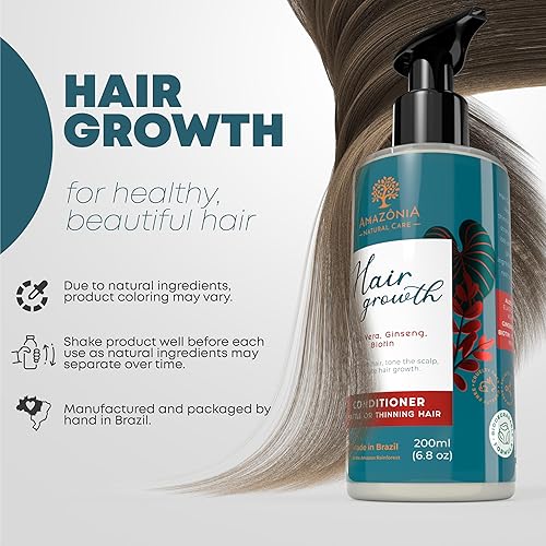 Miniatura 2 de All Nature - Acondicionador de crecimiento del cabello para mujeres y hombres, tratamiento de regeneración del cabello, acondicionador de biotina