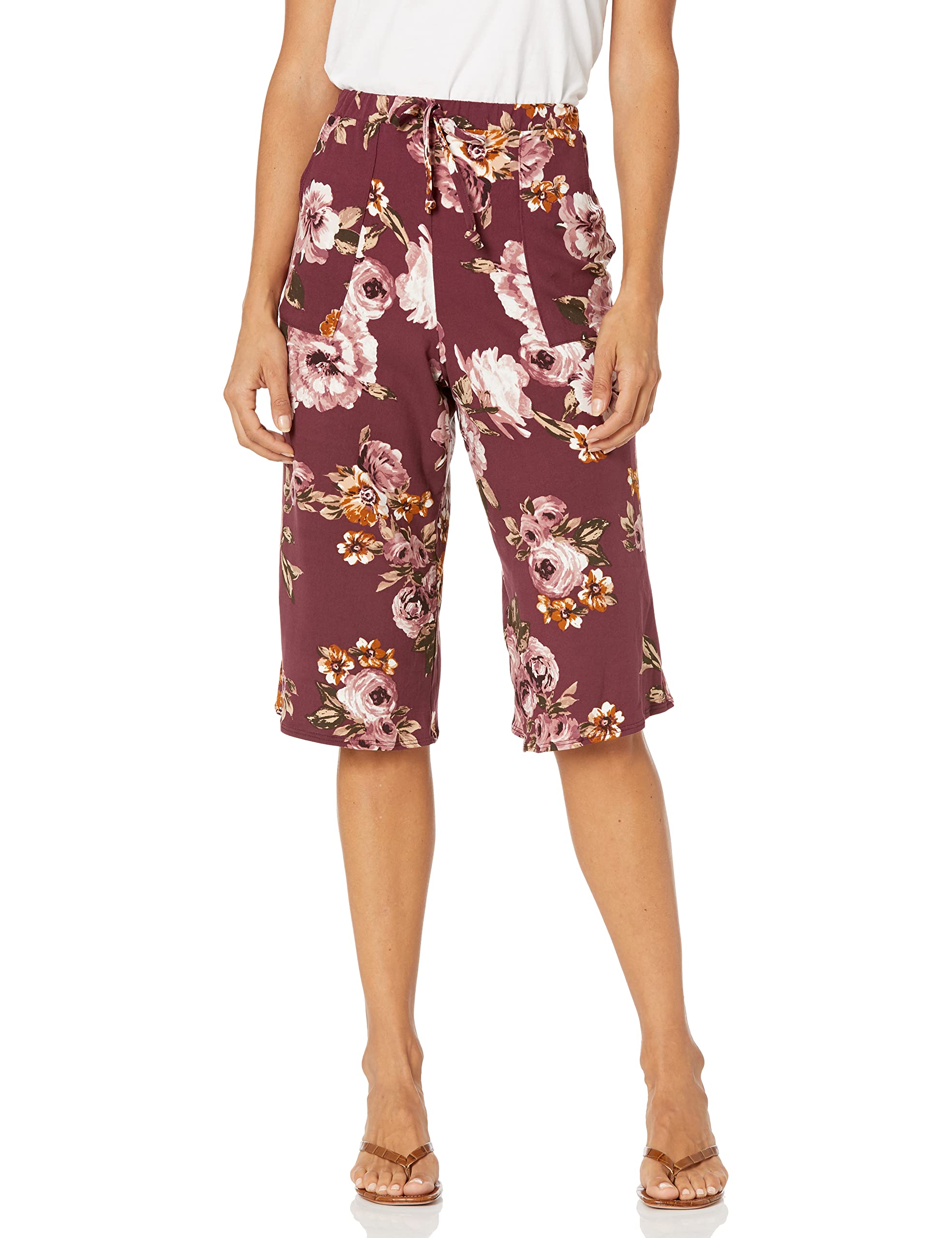 Star Vixen Womens Patch Pocket Cropped Pants