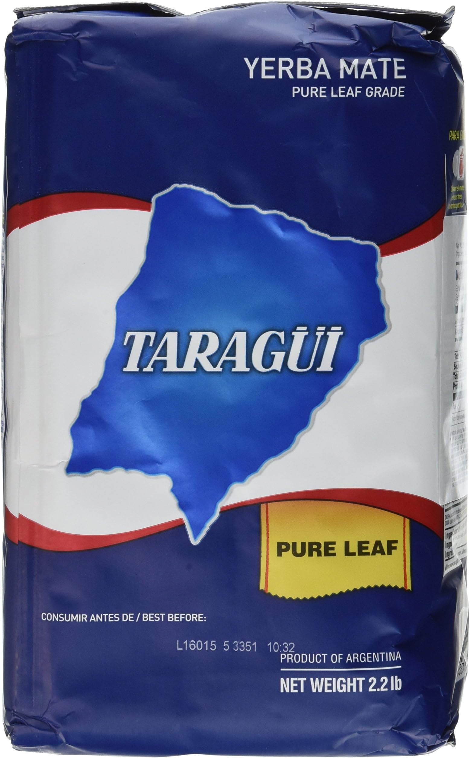 Taragui Sin Palo-yerba Mate-elaborada Despalada 2.2lbs 2pack