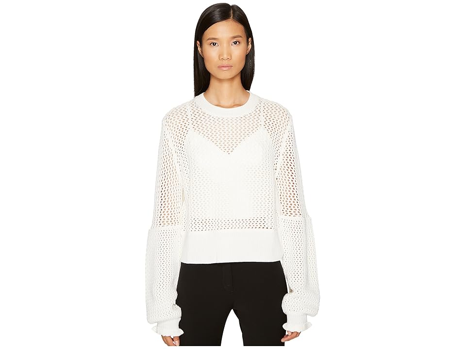 

McQ Mesh Knit Crew Neck (Ivory) Women's Clothing